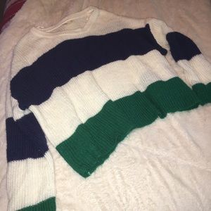 Ultra Flirt Oversized Striped Sweater